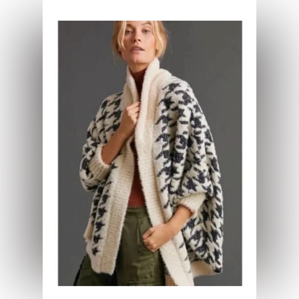Maeve Houndstooth Cardigan